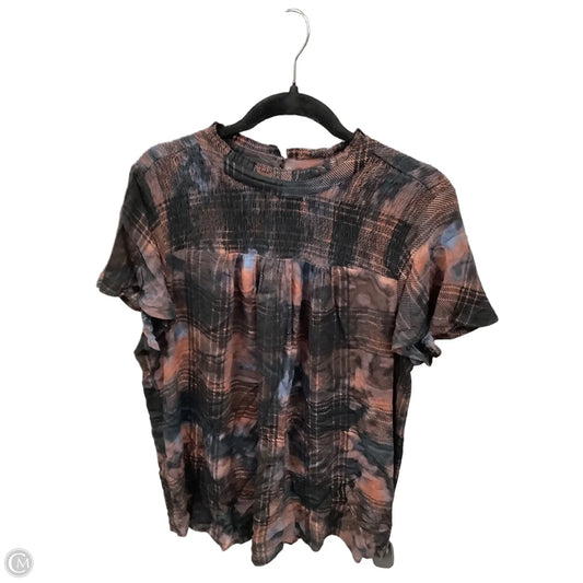 Top Short Sleeve By Torrid In Plaid Pattern, Size: L