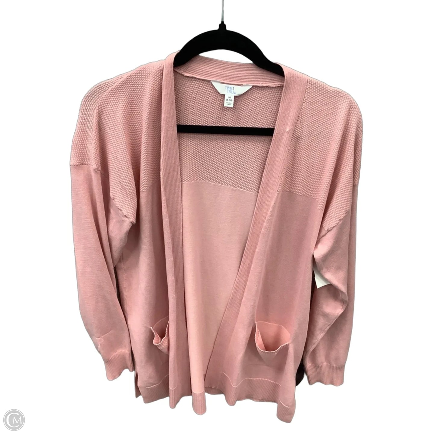 Cardigan By Time And Tru In Pink, Size: M