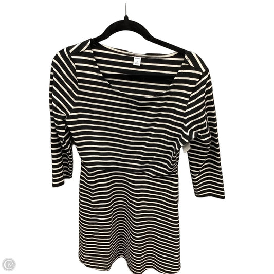 Dress Casual Midi By Old Navy In Striped Pattern, Size: M
