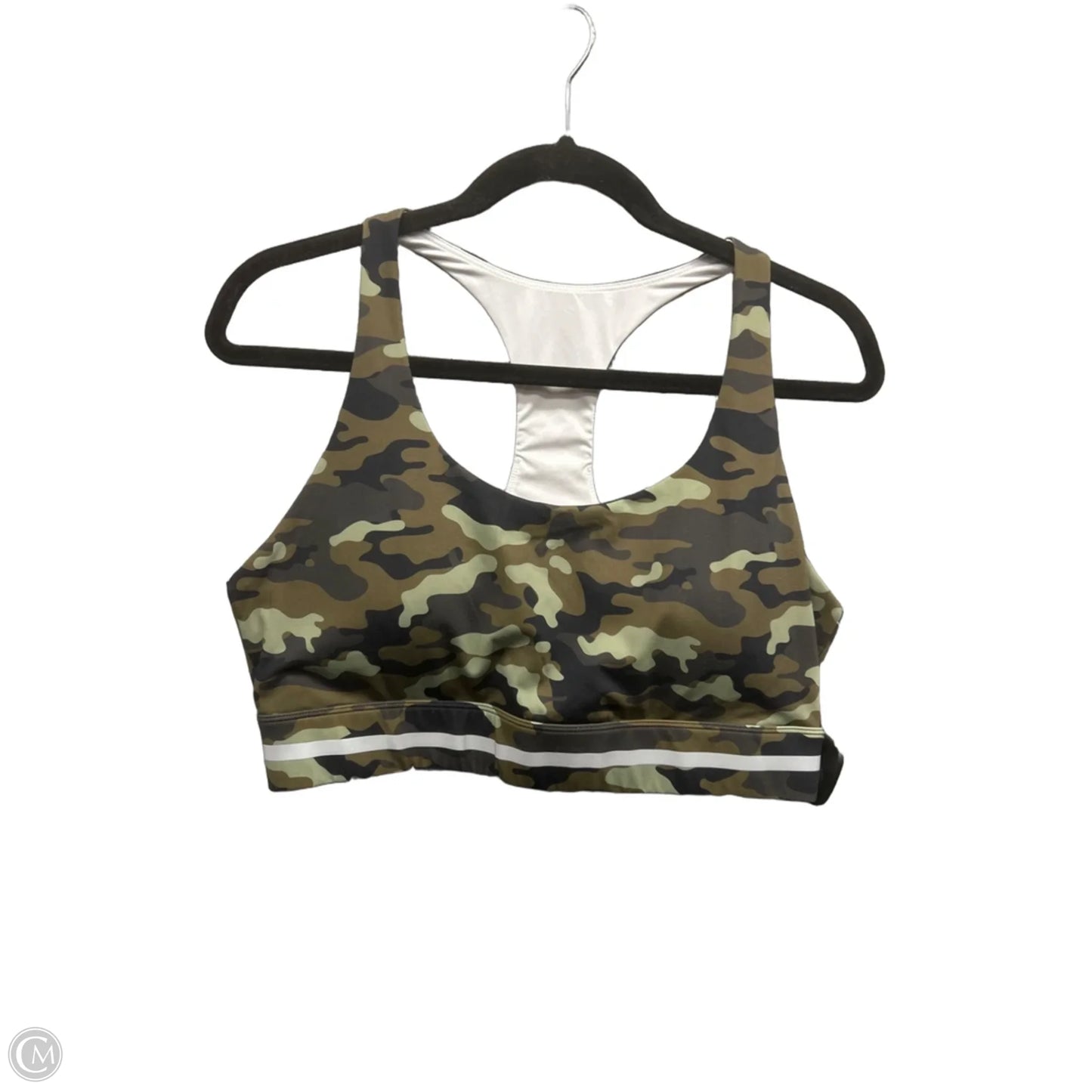 Athletic Bra By Zyia In Camouflage Print, Size: 1x