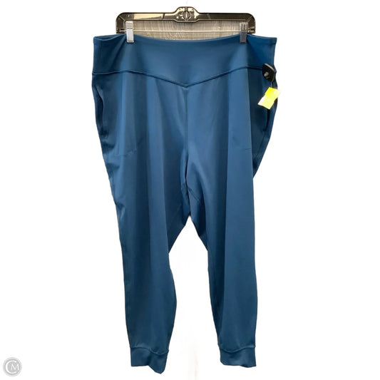 Athletic Leggings By Tek Gear In Blue, Size: 2x