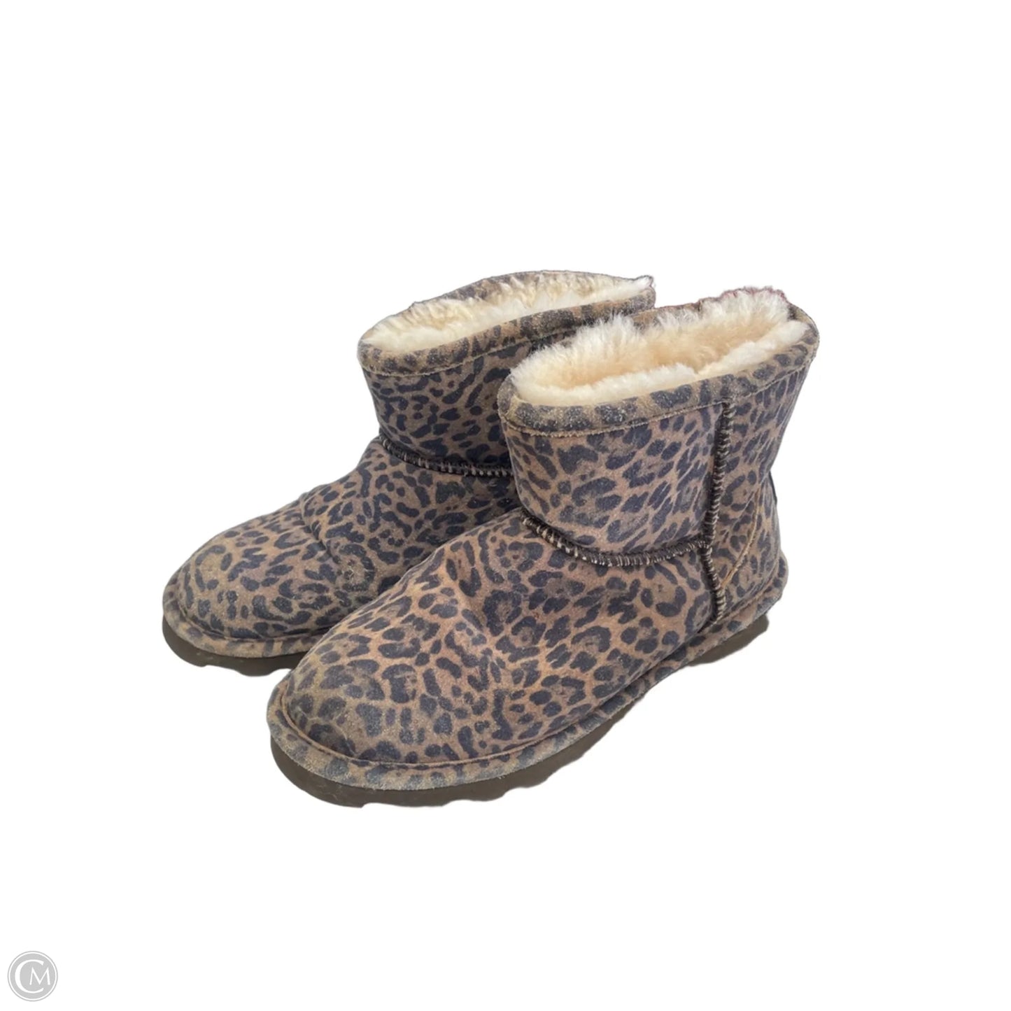 Boots Ankle Flats By Bearpaw In Animal Print, Size: 8