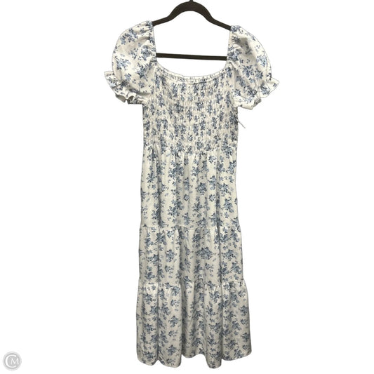 Dress Casual Maxi By Shein In Blue & White, Size: L