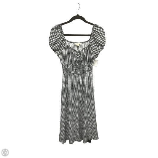 Dress Casual Midi By Monteau In Plaid Pattern, Size: S