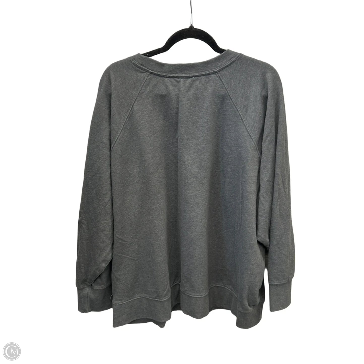 Sweatshirt Crewneck By Maurices In Grey, Size: 3x