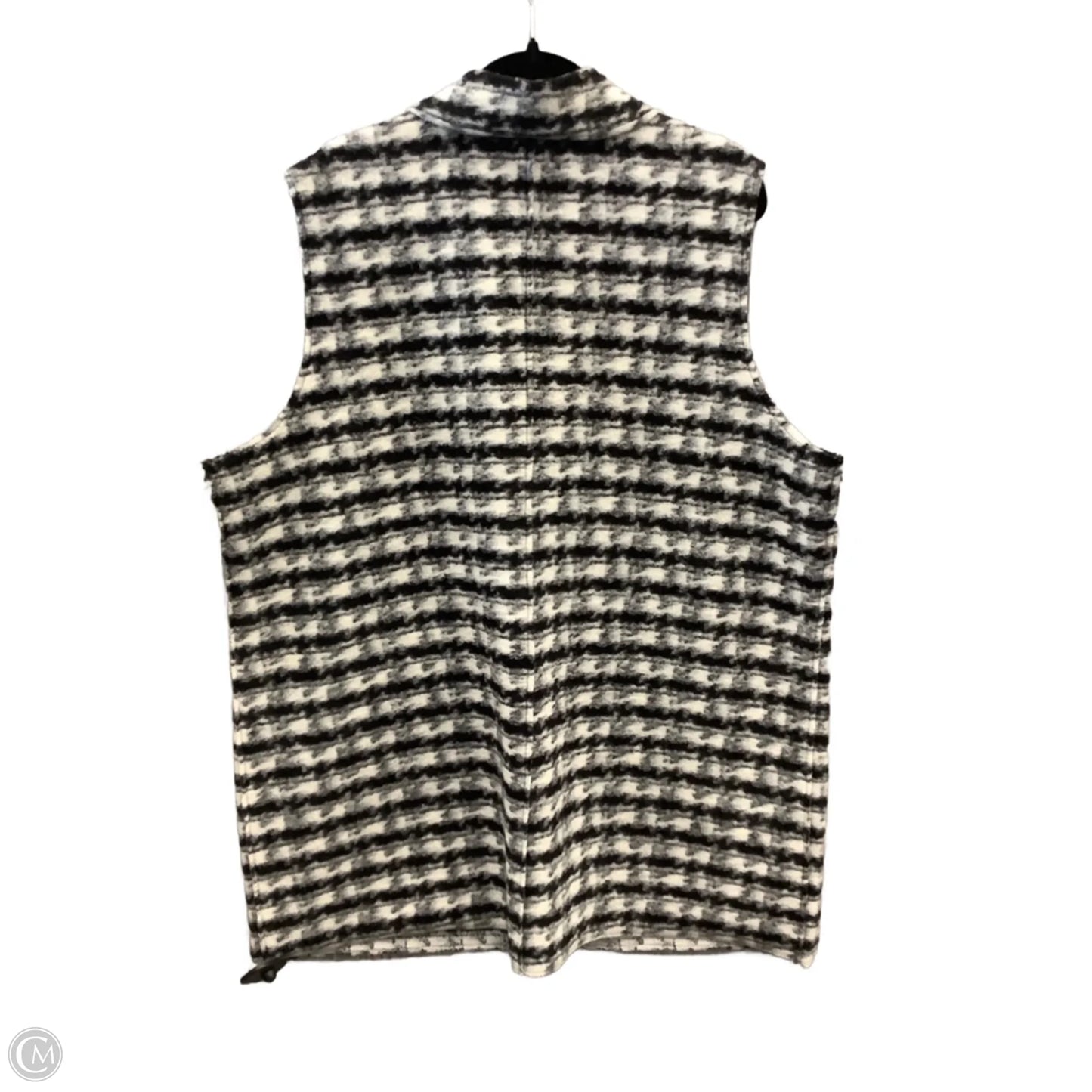Vest Fleece By Tribal In Black & White, Size: 2x