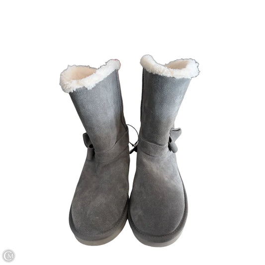 Boots Ankle Heels By Koolaburra By Ugg In Grey, Size: 9
