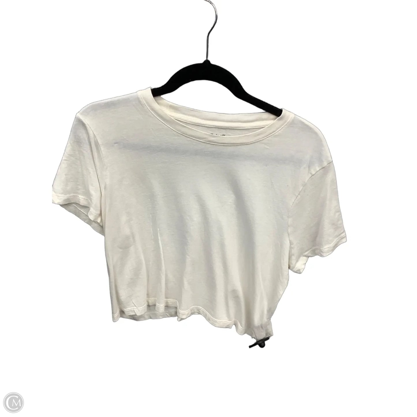 Top Short Sleeve Basic By Madewell In White, Size: M