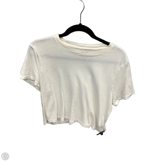 Top Short Sleeve Basic By Madewell In White, Size: M