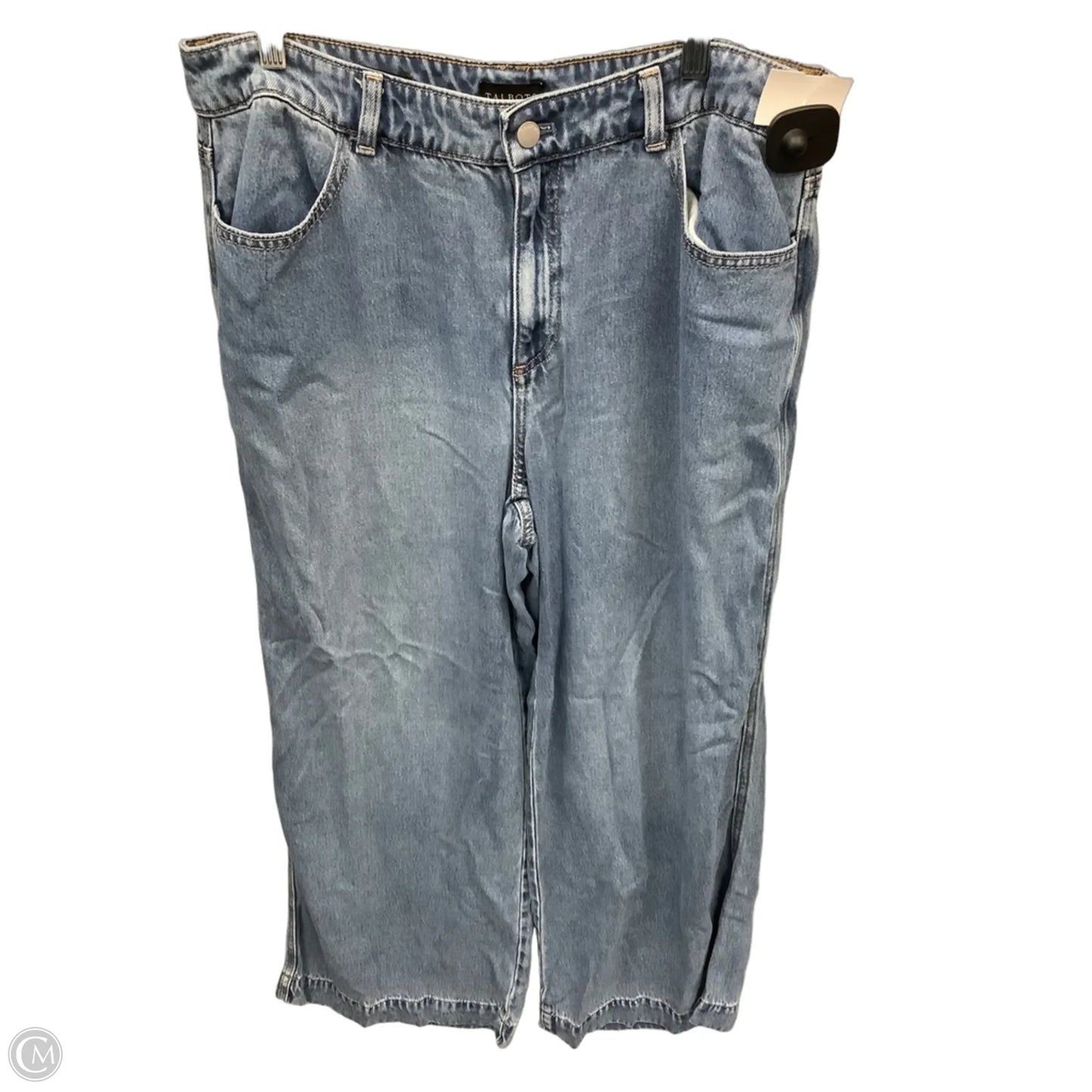 Jeans Wide Leg By Talbots In Blue Denim, Size: 12
