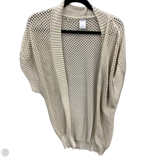 Cardigan By Time And Tru In White, Size: Xxl