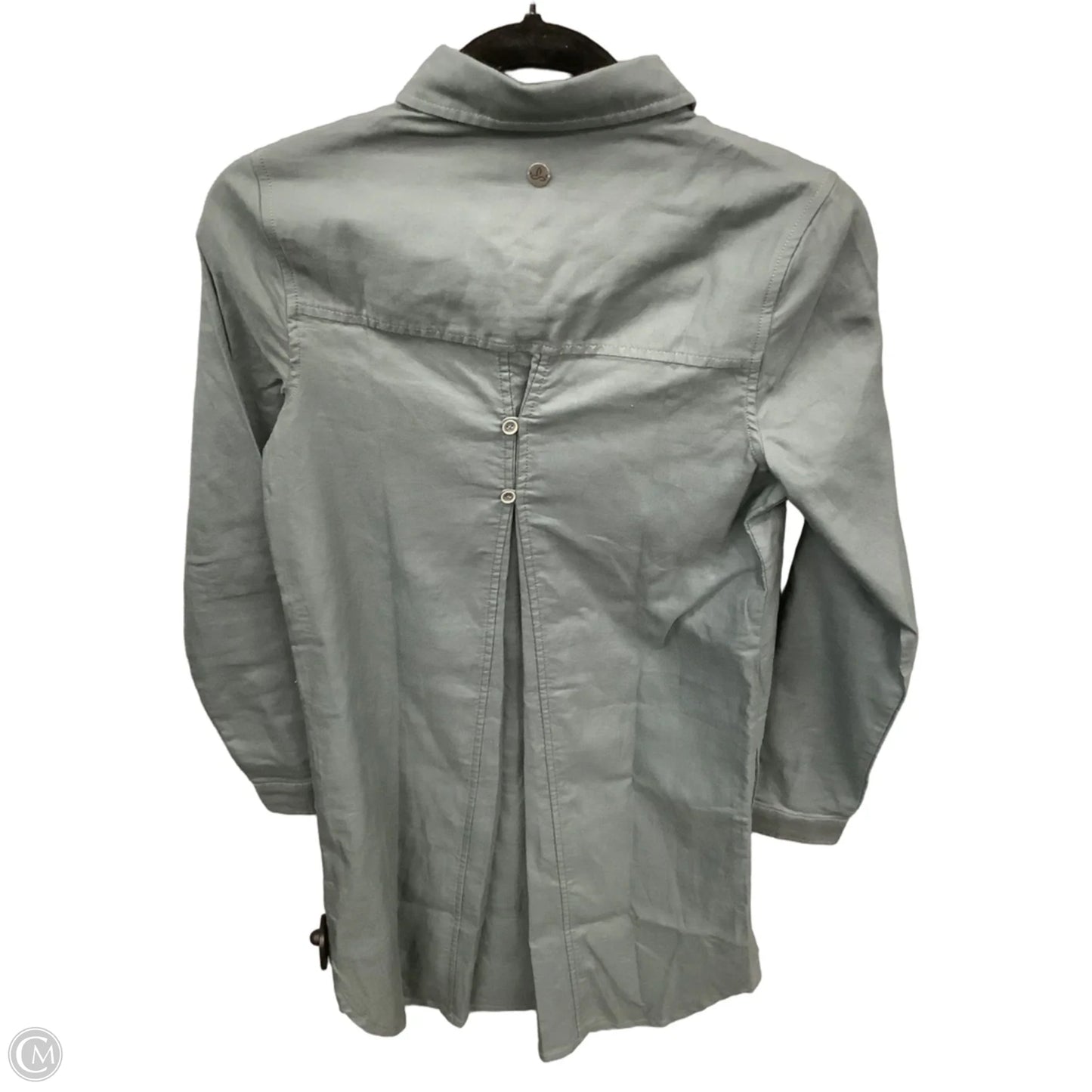Dress Casual Midi By Prana In Grey Denim, Size: Xs