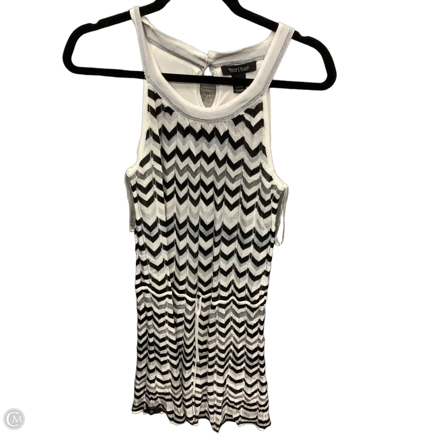 Dress Casual Midi By White House Black Market In Black & White, Size: S