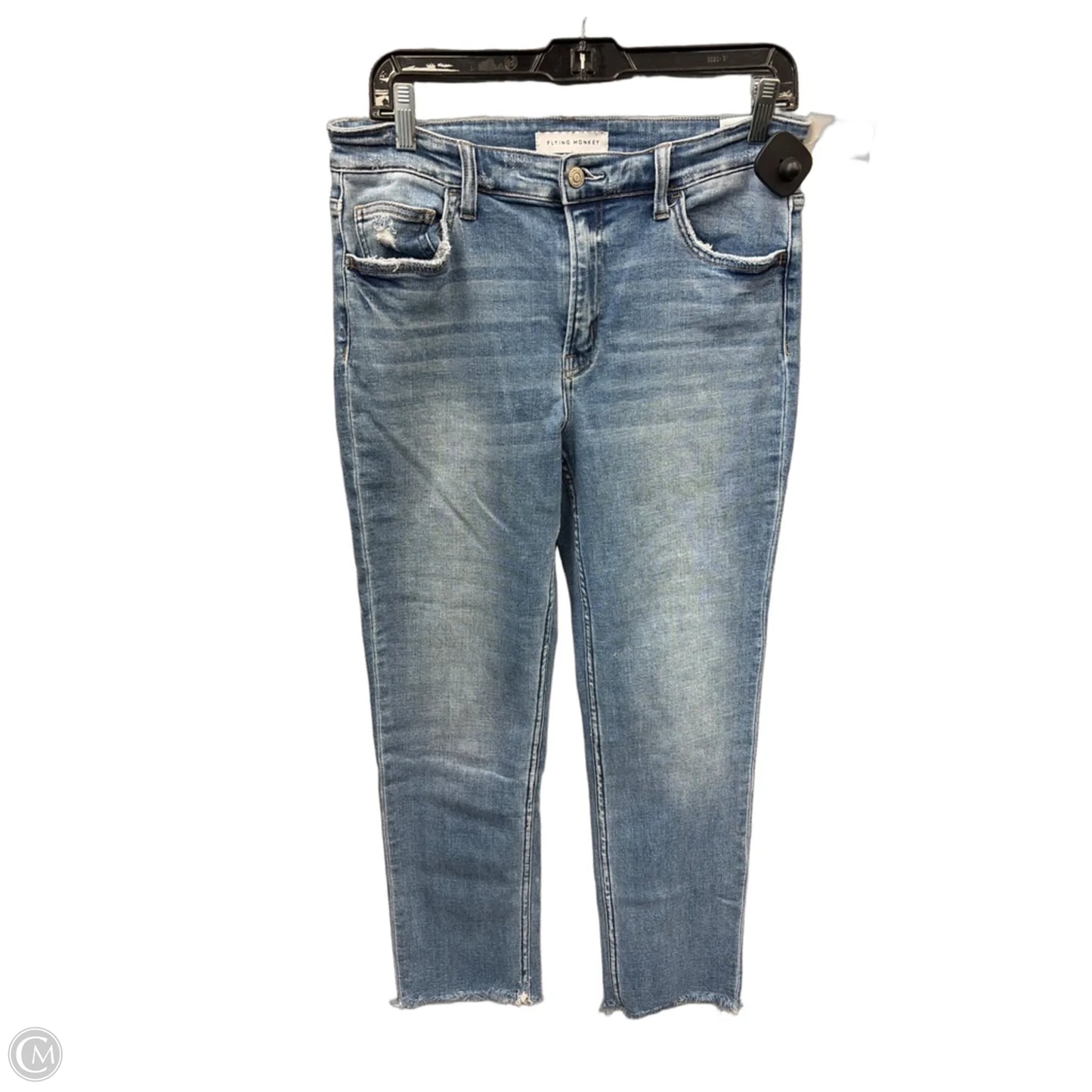 Jeans Straight By Flying Monkey In Blue Denim, Size: 10