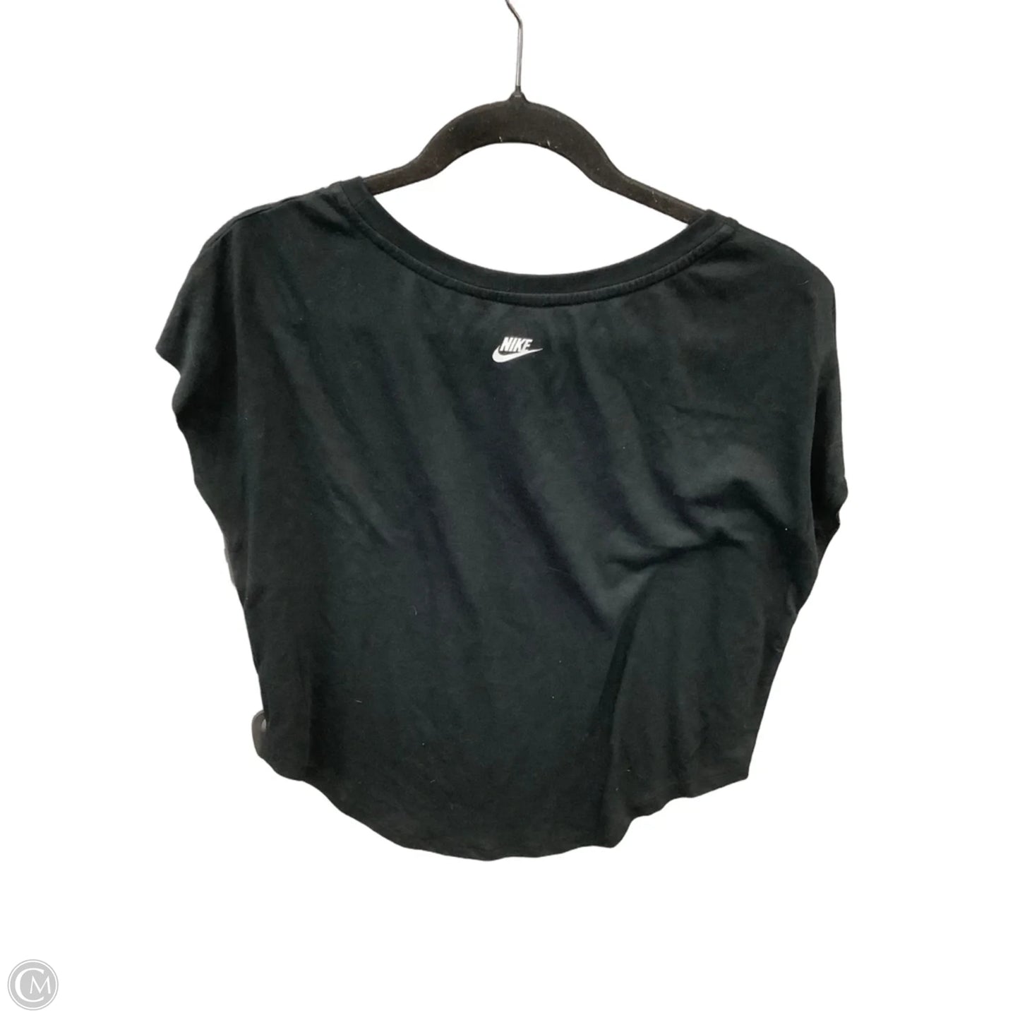 Athletic Top Short Sleeve By Nike Apparel In Black, Size: S