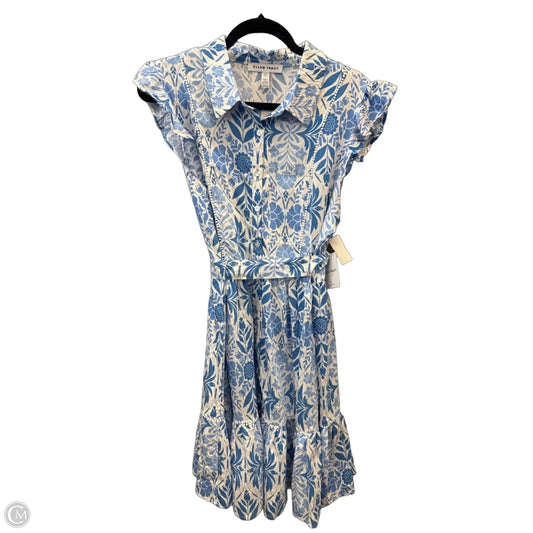 Dress Casual Midi By Ellen Tracy In Blue, Size: L