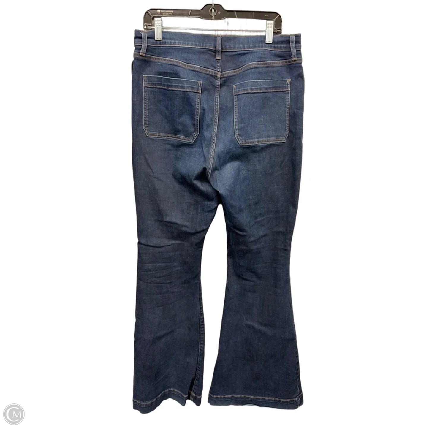 Jeans Flared By Ana In Blue Denim, Size: 14