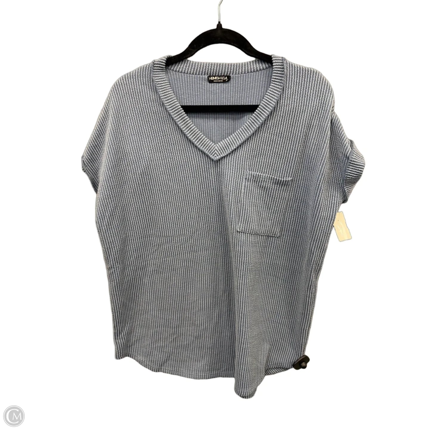 Top Short Sleeve By Heimish Usa In Blue, Size: L