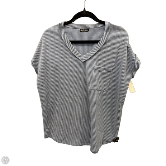 Top Short Sleeve By Heimish Usa In Blue, Size: L