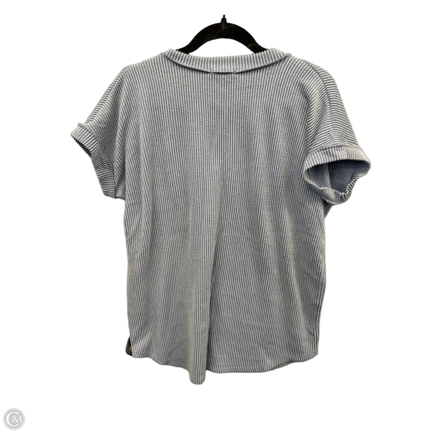 Top Short Sleeve By Heimish Usa In Blue, Size: L