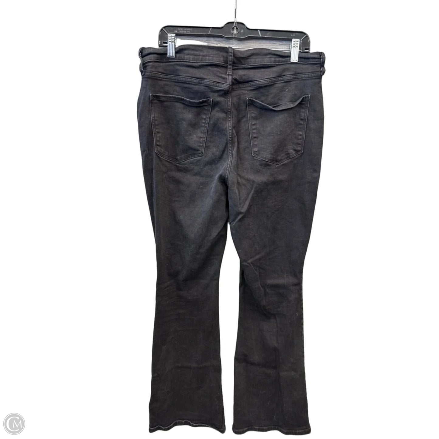 Jeans Flared By Ana In Black Denim, Size: 14