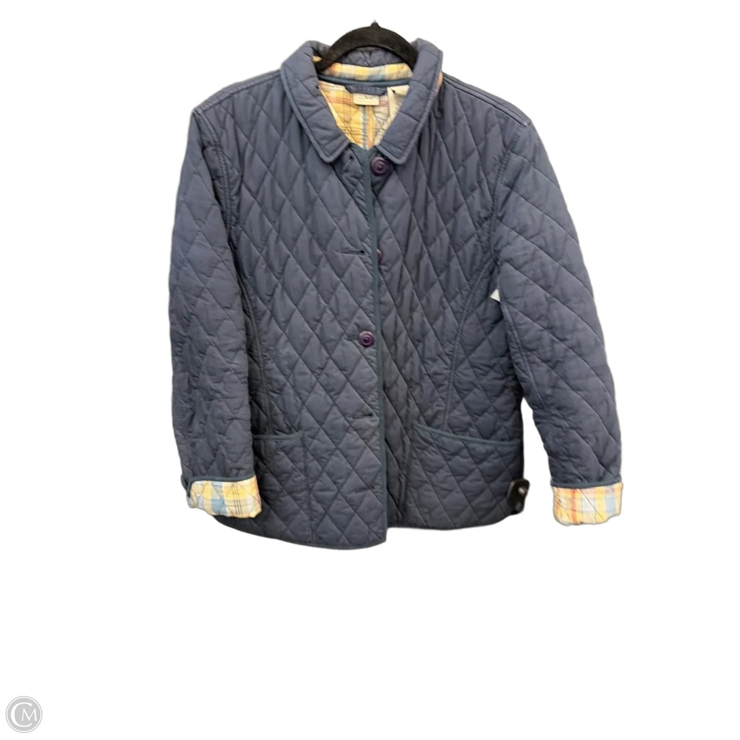 Jacket Puffer & Quilted By L.l. Bean In Blue, Size: Lp