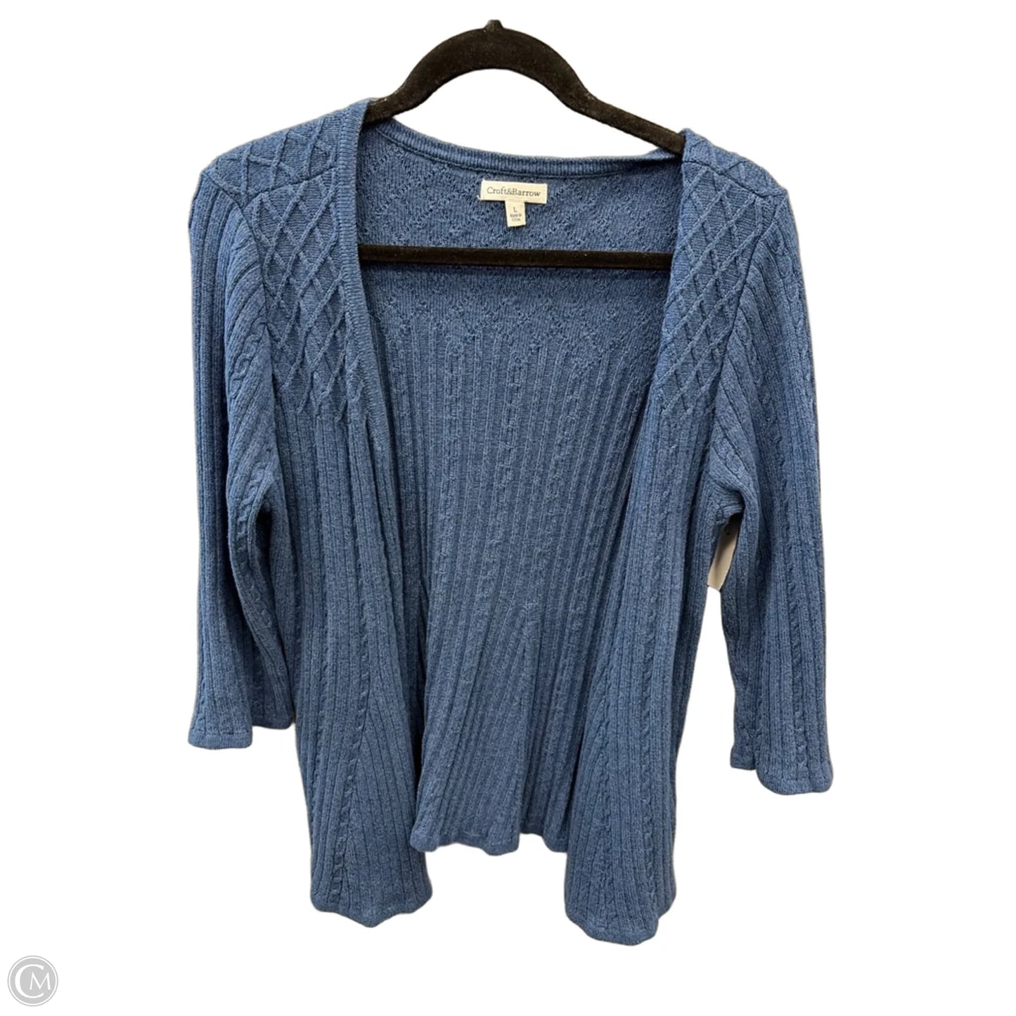 Cardigan By Croft And Barrow In Navy, Size: L