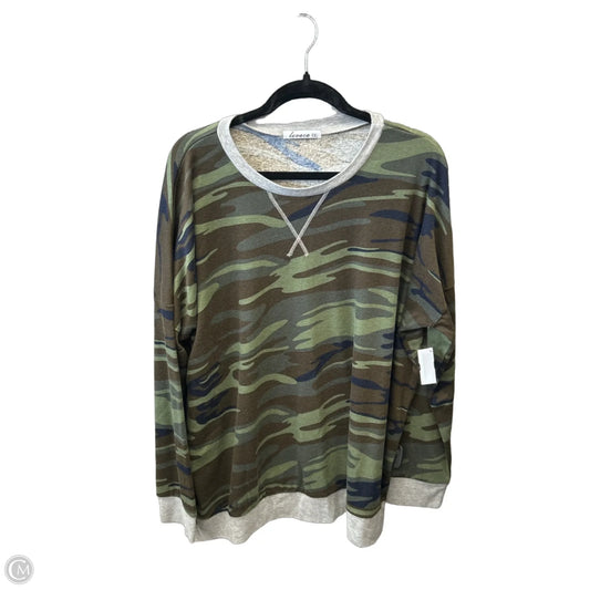 Top Long Sleeve By Clothes Mentor In Camouflage Print, Size: Xxl