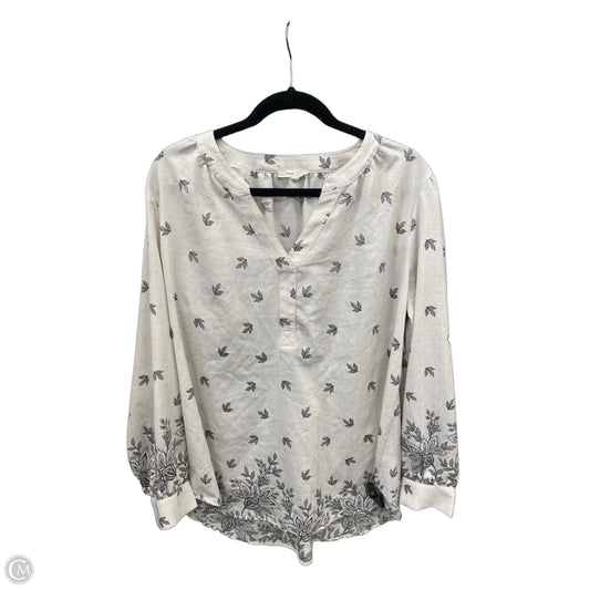 Blouse Long Sleeve By Maurices In White, Size: Xl