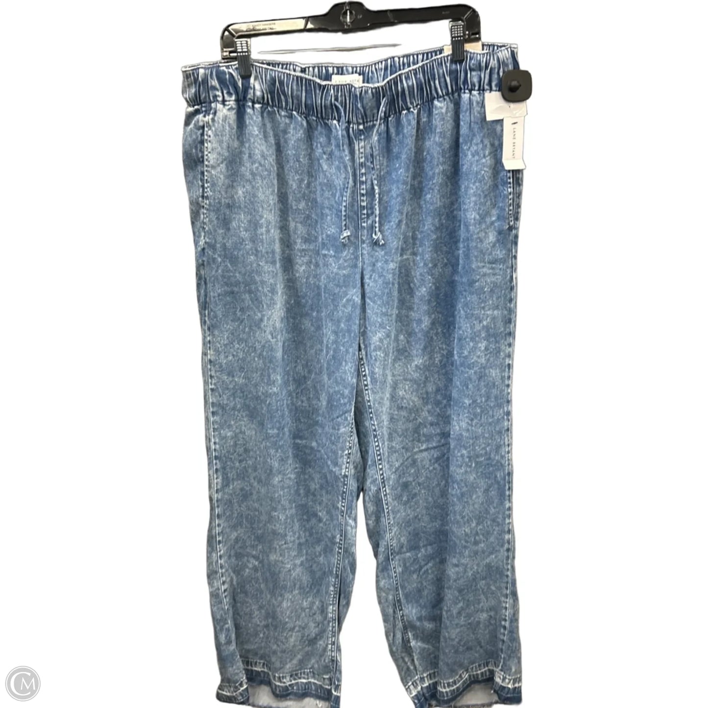 Pants Wide Leg By Lane Bryant In Blue Denim, Size: 16