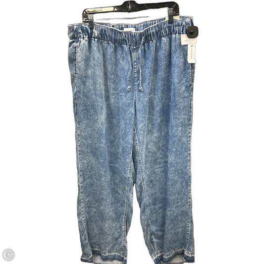 Pants Wide Leg By Lane Bryant In Blue Denim, Size: 16