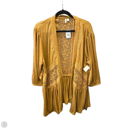 Cardigan By Cato In Yellow, Size: 1x