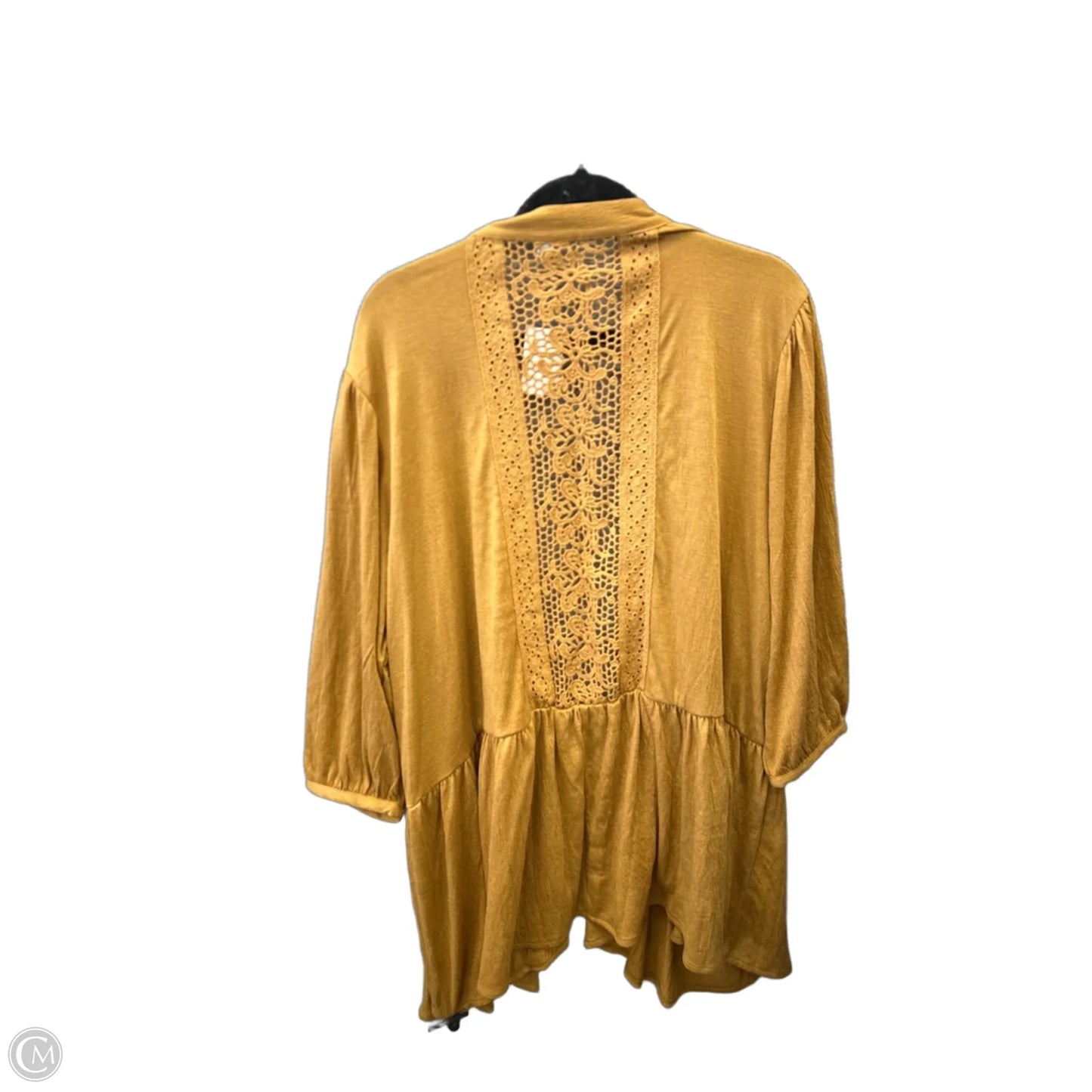 Cardigan By Cato In Yellow, Size: 1x