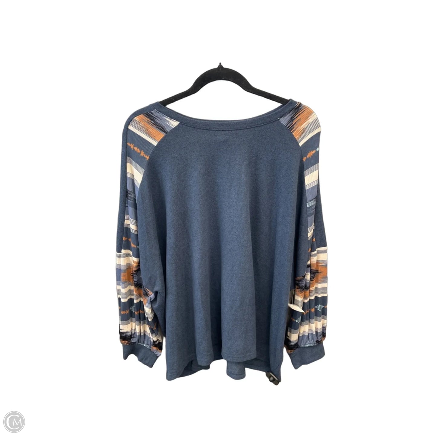 Top Long Sleeve By Maurices In Blue, Size: Xl