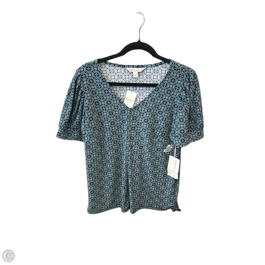 Top Short Sleeve By Cato In Blue, Size: Xl