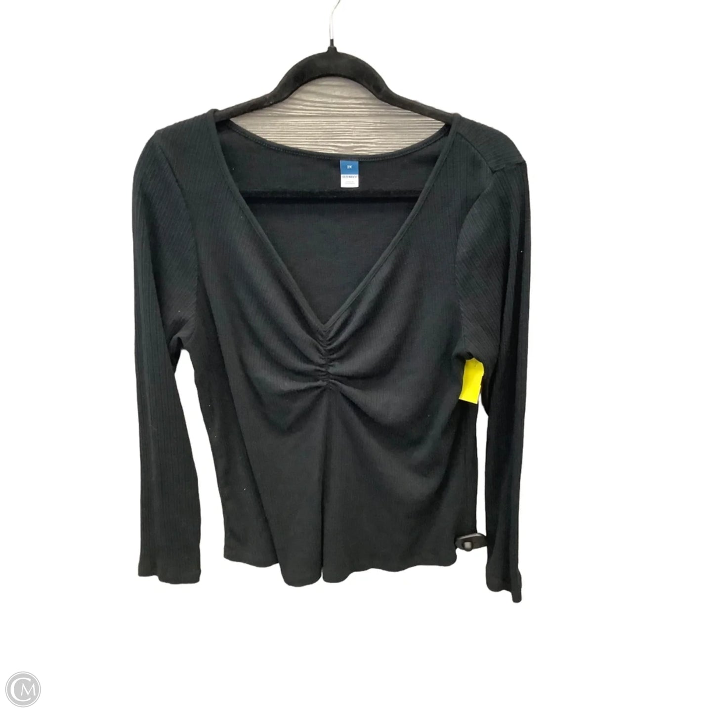 Top Long Sleeve Basic By Old Navy In Black, Size: 2x