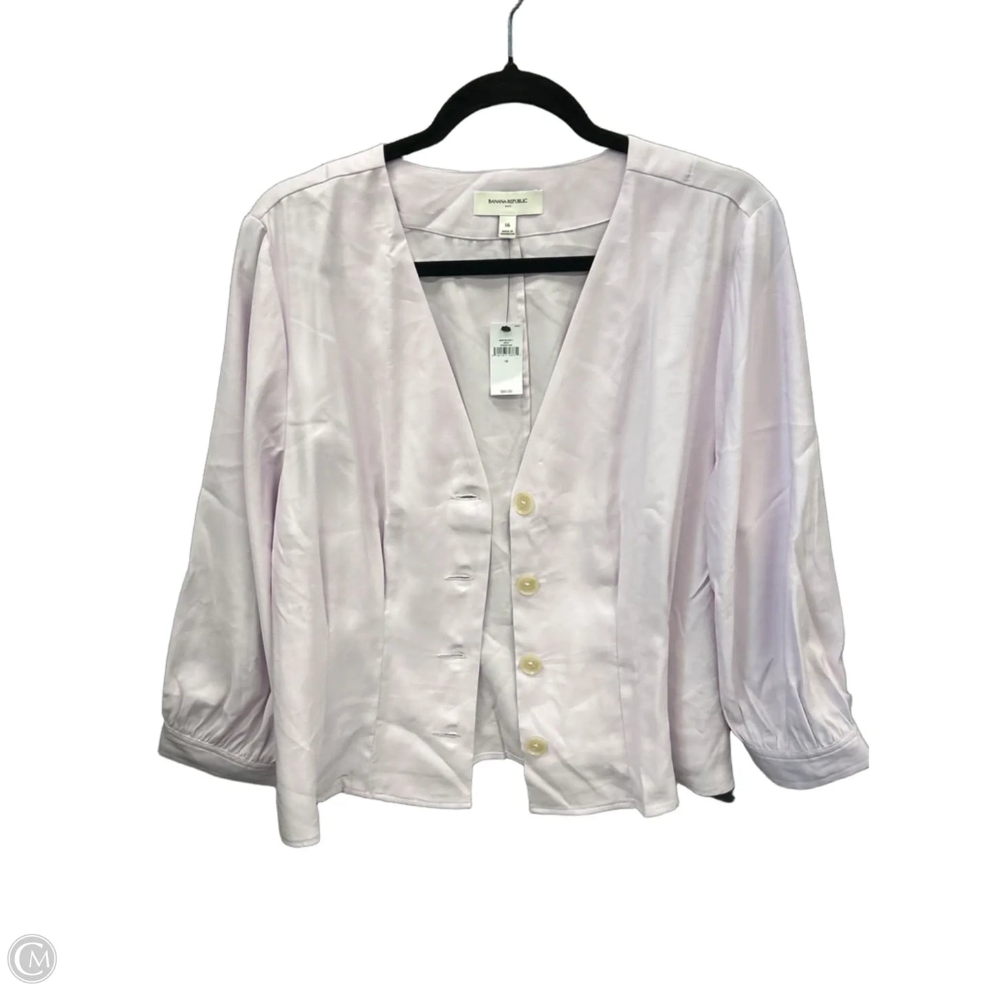 Blazer By Banana Republic In Purple, Size: Xl