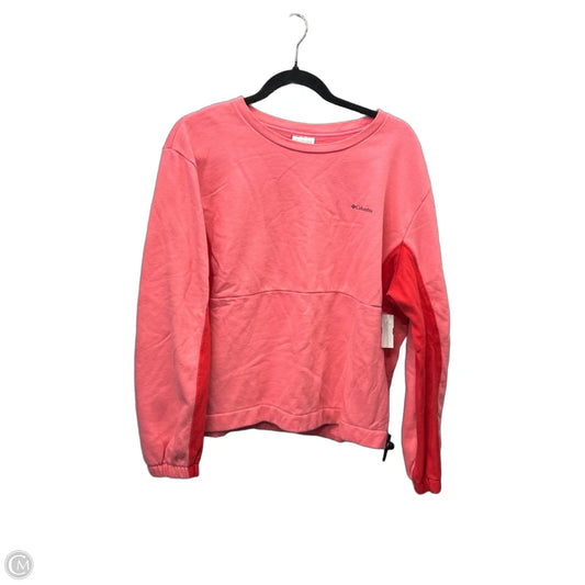 Sweatshirt Crewneck By Columbia In Pink & Red, Size: M