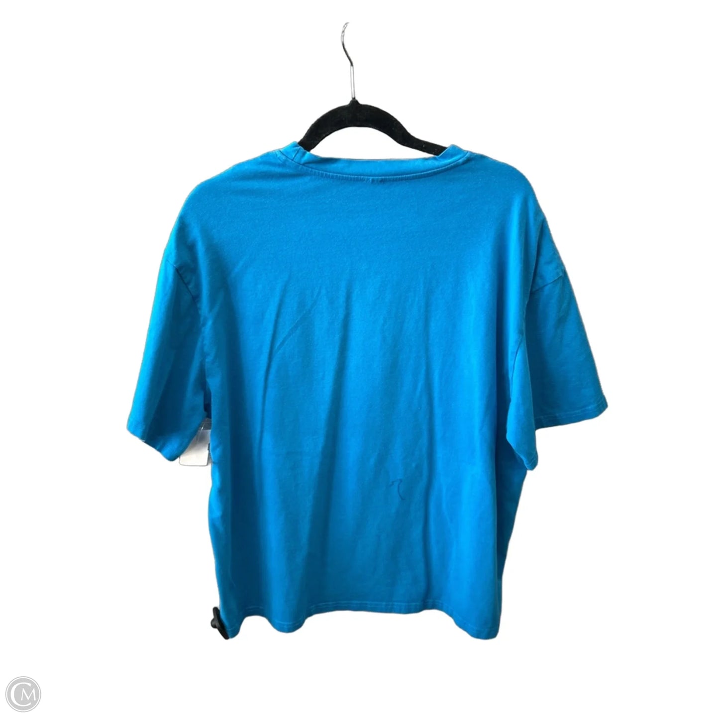 Top Short Sleeve By Shein In Blue, Size: L