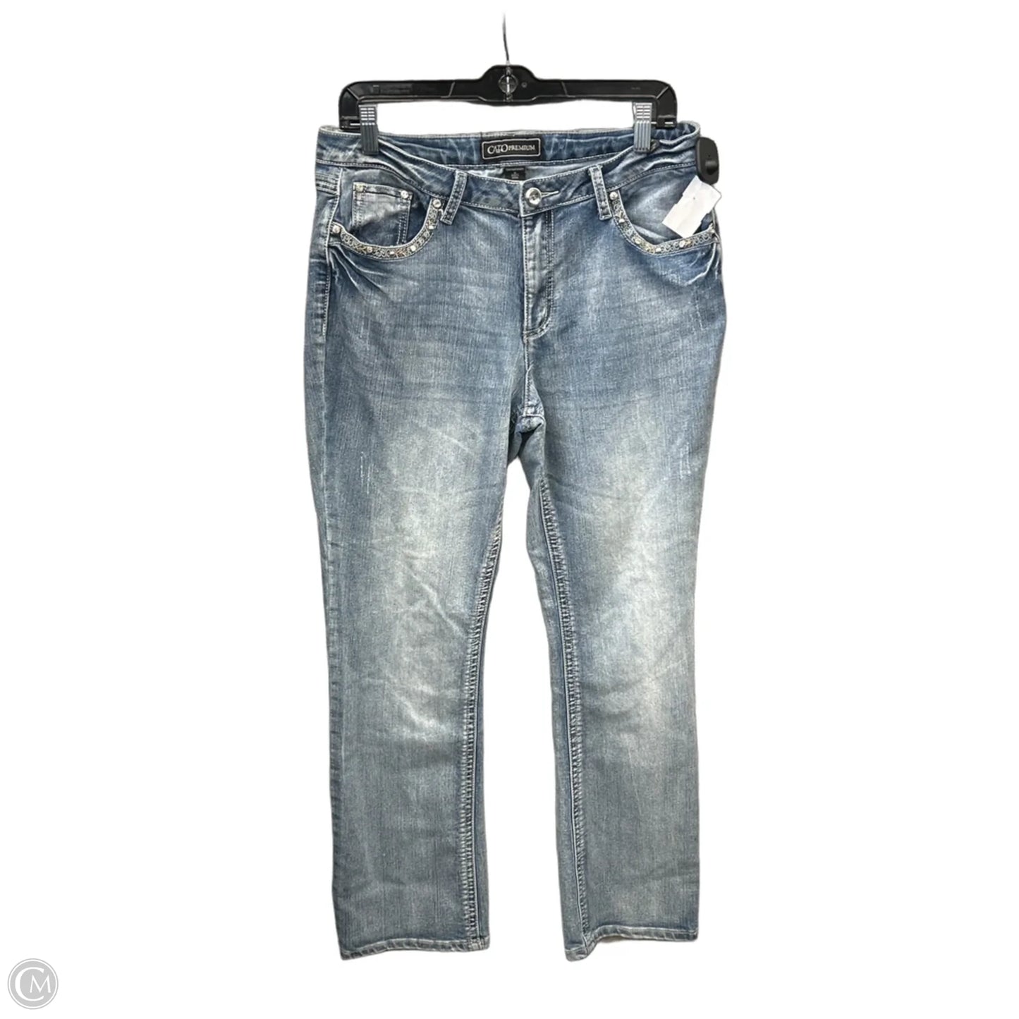 Jeans Boot Cut By Cato In Blue Denim, Size: 14