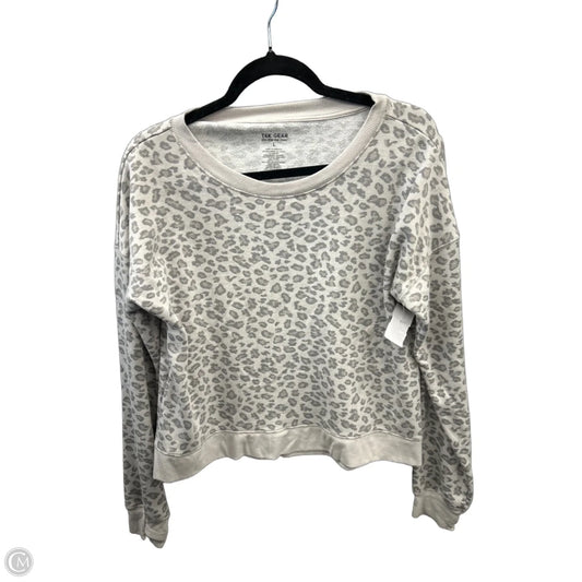Athletic Top Long Sleeve Crewneck By Tek Gear In Animal Print, Size: L