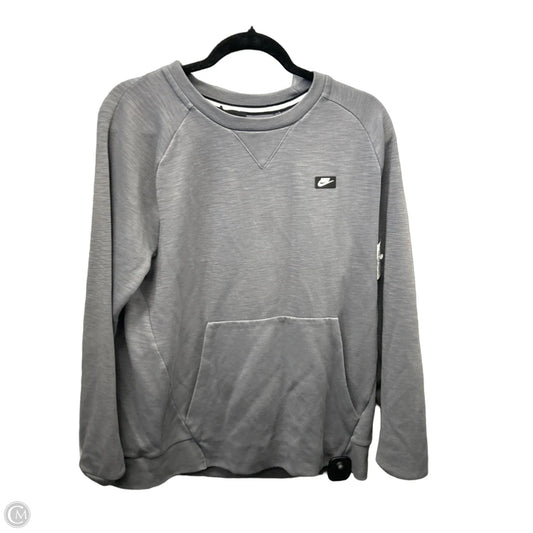 Sweatshirt Crewneck By Nike Apparel In Grey, Size: M
