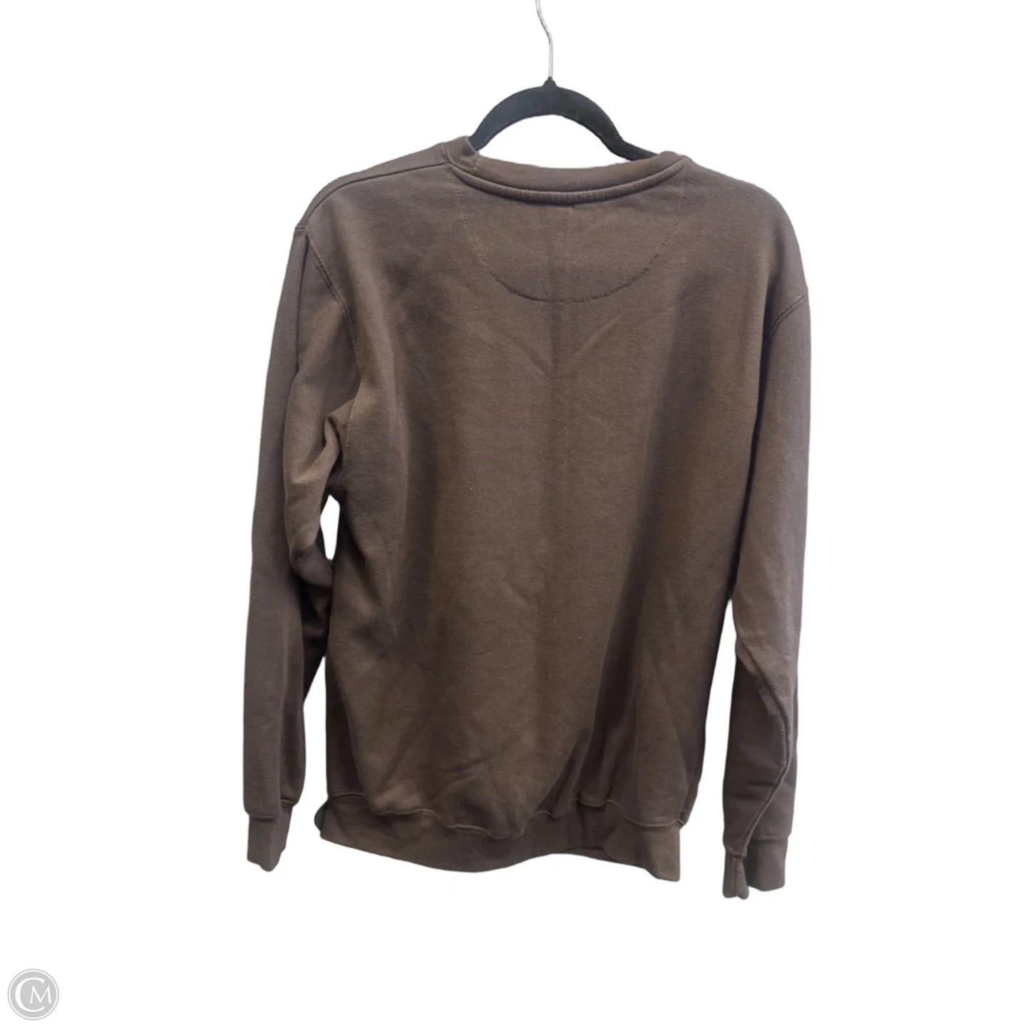 Sweatshirt Crewneck By Clothes Mentor In Brown, Size: M