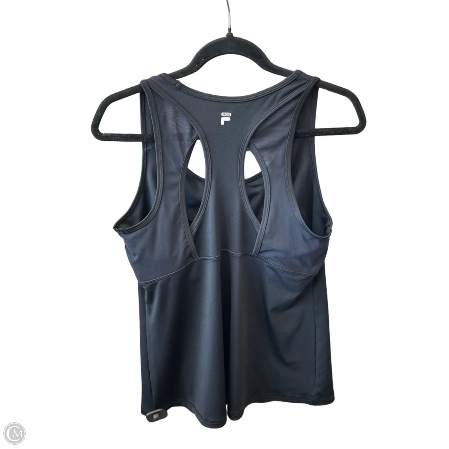 Athletic Tank Top By Fila In Black, Size: L