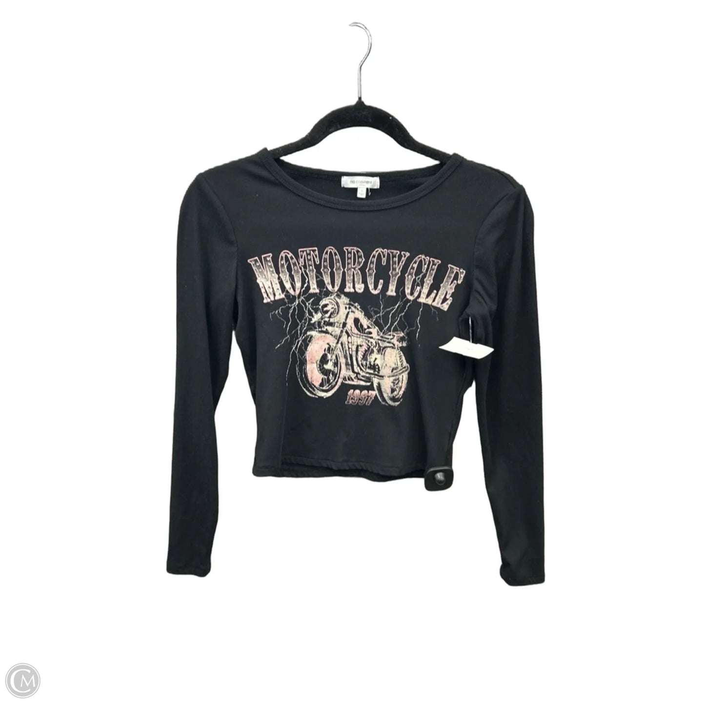 Top Long Sleeve By No Comment In Black, Size: S