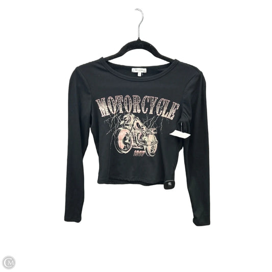 Top Long Sleeve By No Comment In Black, Size: S