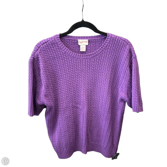 Sweater Short Sleeve By Clothes Mentor In Purple, Size: Xl