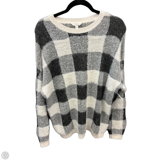 Sweater By Time And Tru In Plaid Pattern, Size: M