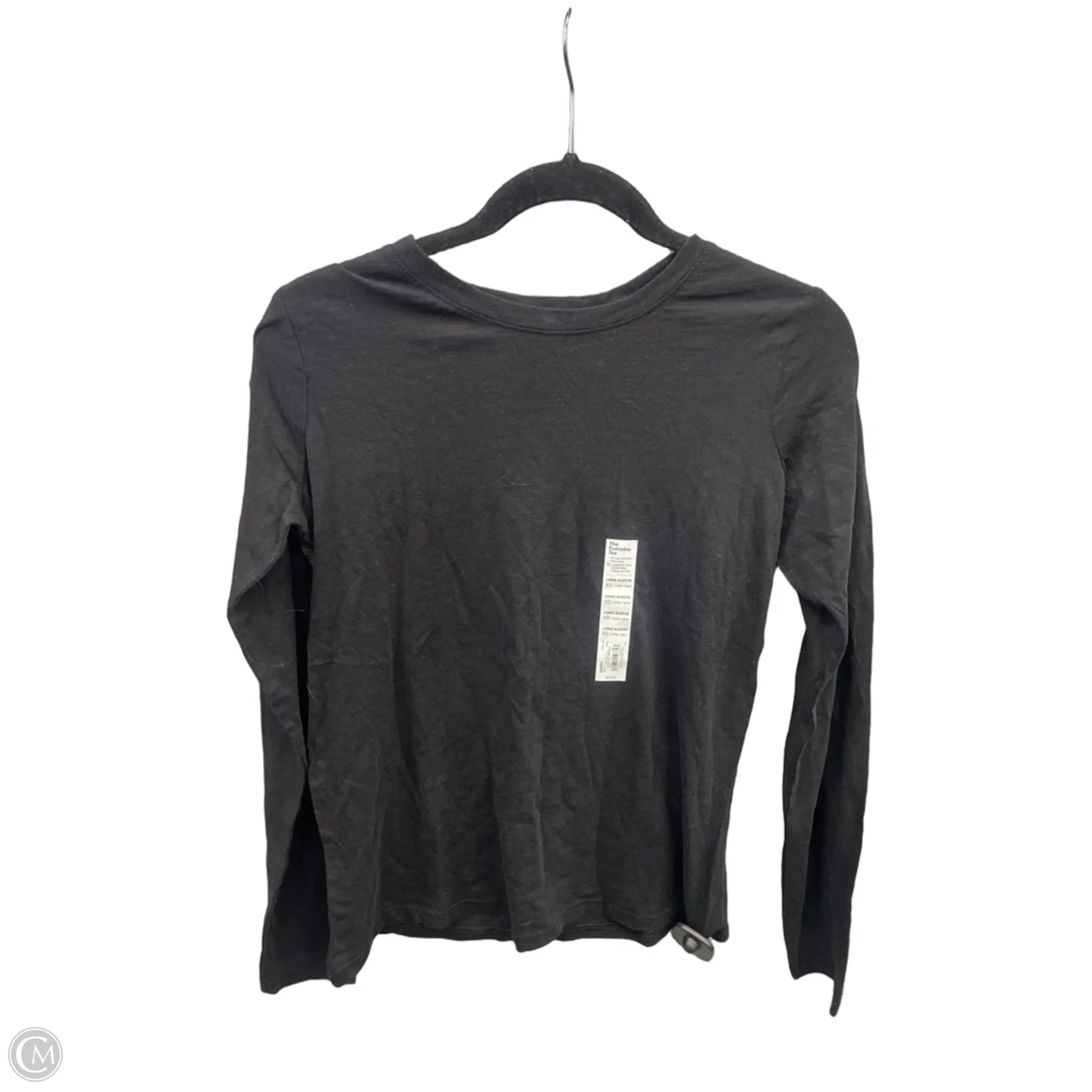Top Long Sleeve Basic By Sonoma In Black, Size: Xs
