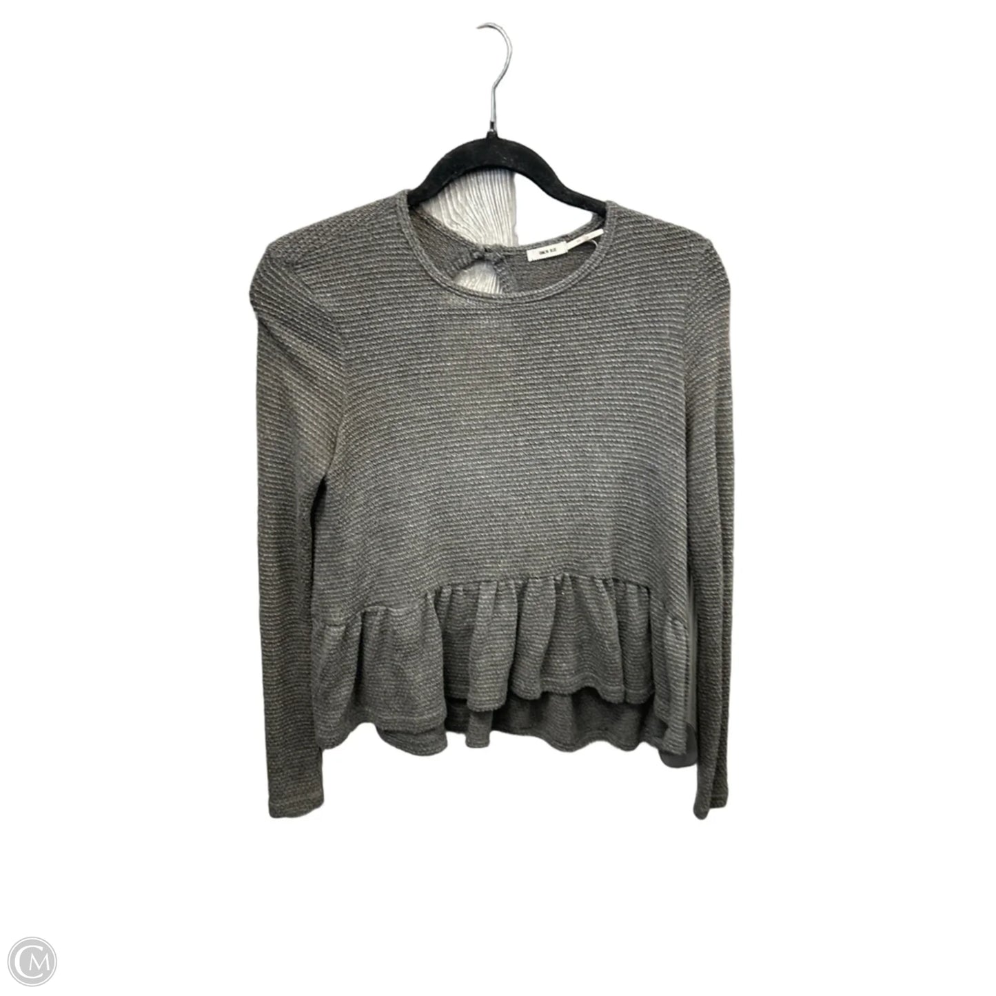 Top Long Sleeve By Kimichi Blue In Grey, Size: Xs